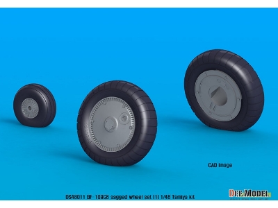 Bf109g-6 Wheel Set 1 (For Tamiya, Etc 1/48) - image 4