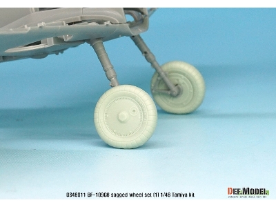 Bf109g-6 Wheel Set 1 (For Tamiya, Etc 1/48) - image 5