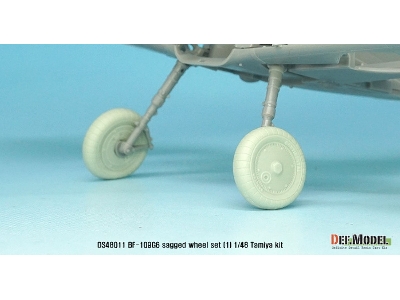Bf109g-6 Wheel Set 1 (For Tamiya, Etc 1/48) - image 6