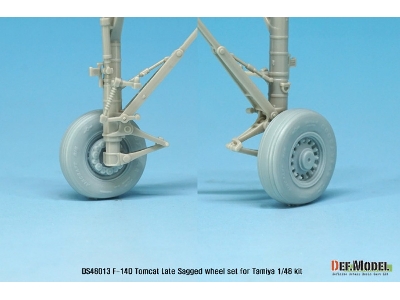F-14d Tomcat Sagged Wheel Set- Late (For Tamiya 1/48) - image 5