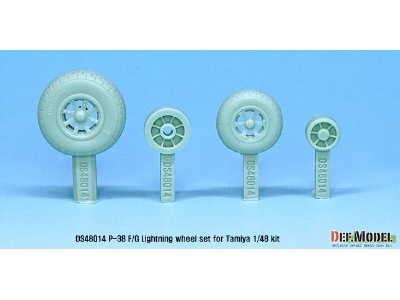 P-38 Lightning Wheel Set (For Tamiya 1/48) - image 2