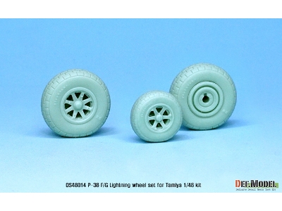 P-38 Lightning Wheel Set (For Tamiya 1/48) - image 5