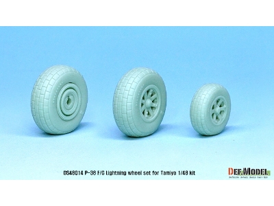 P-38 Lightning Wheel Set (For Tamiya 1/48) - image 6