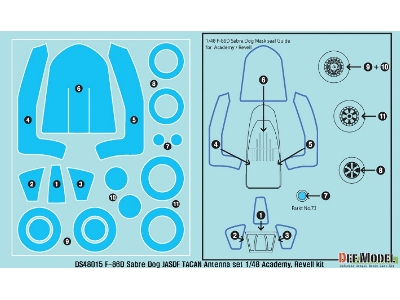 F-86d Sabre Dog Tacan Antenna Set (For Academy/ Revell 1/48) - image 3
