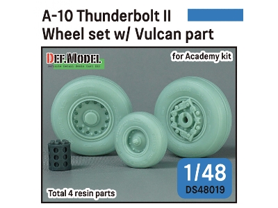 A-10 Thunderbolt Ii Wheel Set W/ Vulcan Part - image 1