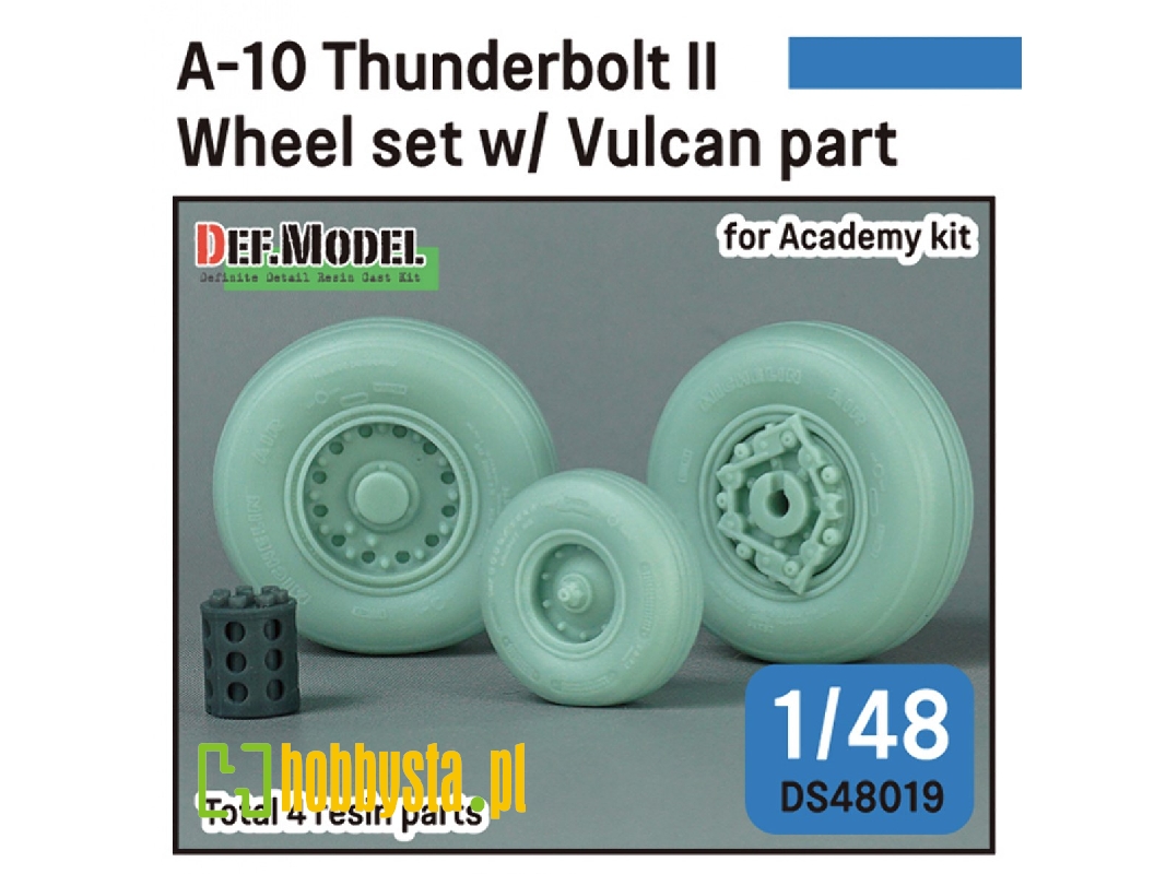 A-10 Thunderbolt Ii Wheel Set W/ Vulcan Part - image 1