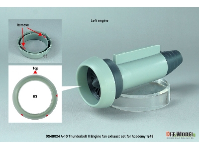 A-10 Thunderbolt Ii - Engine Fan Exhaust Set (For Academy) - image 8