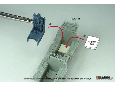 F-15e/K Strike Eagle Aces Ii Seat Set - Wool Pad - image 12