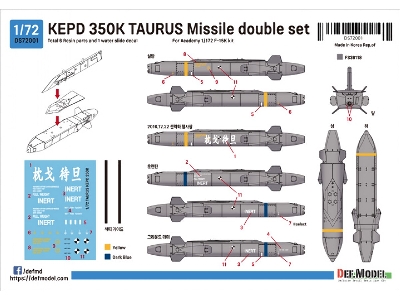Kepd 350k Taurus Missile Double Set (For Academy F-15k) - image 4