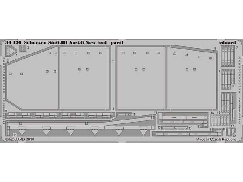 Schurzen StuG. III Ausf. G new tool 1/35 - Dragon - image 1