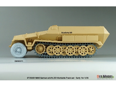 Ww2 Sd.Kfz.251 Workable Track Set - Early Type - image 5