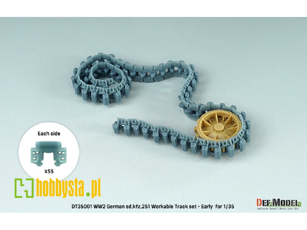 Ww2 Sd.Kfz.251 Workable Track Set - Early Type