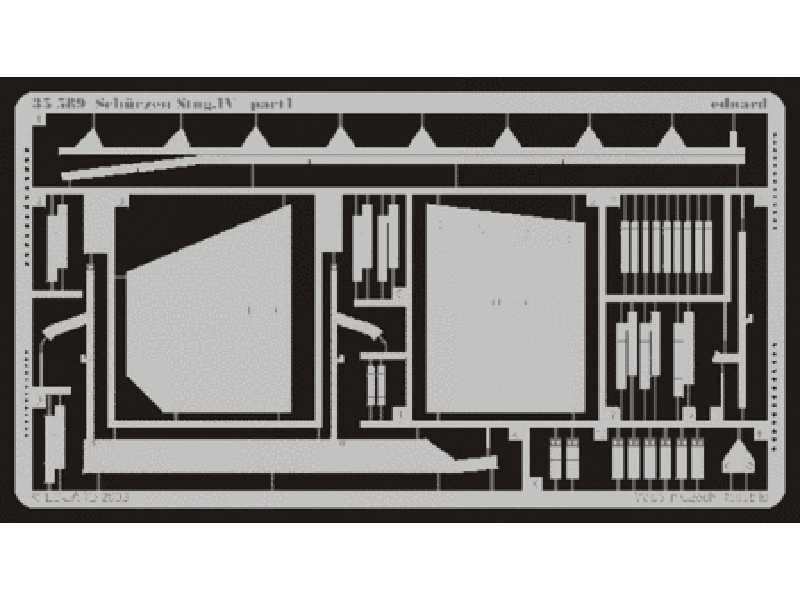 Schurzen StuG. IV 1/35 - Italeri - image 1