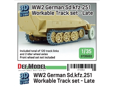 Ww2 Sd.Kfz.251 Workable Track Set - Late Type - image 1