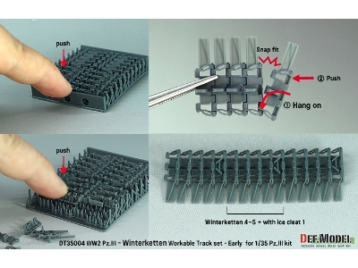 Ww2 Pz.Iii/Iv 40cm Workable Track Set - Winterketten For Pz.Iii Kit - image 5