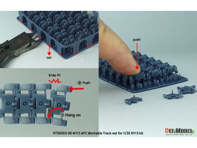 Us M113 Apc Workable Track Set - image 7