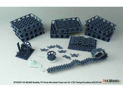Us M2/M3 Bradley Early Workable Track Set (For Tamiya/Academy) - image 3