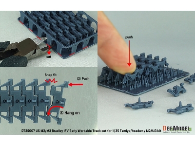 Us M2/M3 Bradley Early Workable Track Set (For Tamiya/Academy) - image 6