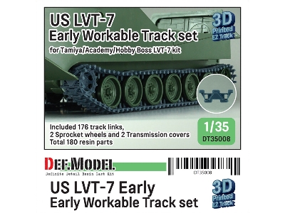 Us Lvt-7 Early Workable Track Set (For Tamiya/Academy Hobby Boss) - image 1