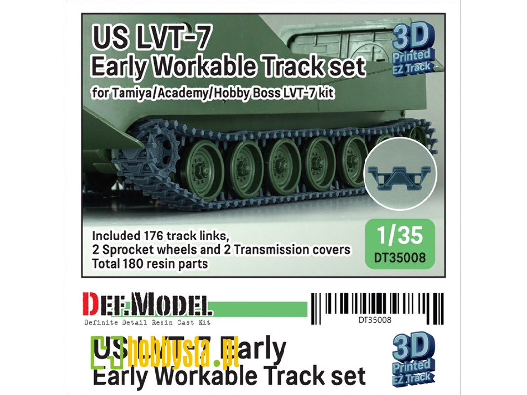 Us Lvt-7 Early Workable Track Set (For Tamiya/Academy Hobby Boss) - image 1