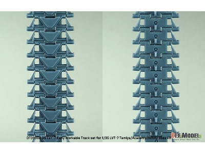 Us Lvt-7 Early Workable Track Set (For Tamiya/Academy Hobby Boss) - image 5