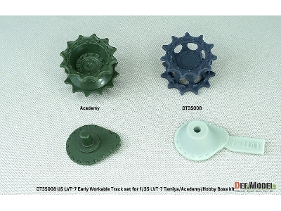 Us Lvt-7 Early Workable Track Set (For Tamiya/Academy Hobby Boss) - image 8