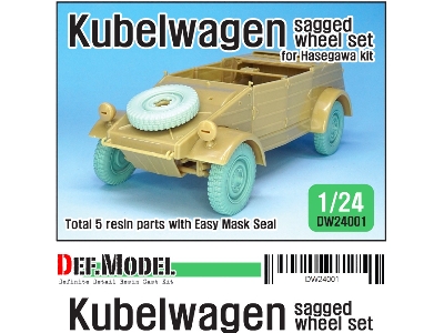 Ww2 Kubelwagen Sagged Wheel Set - image 1