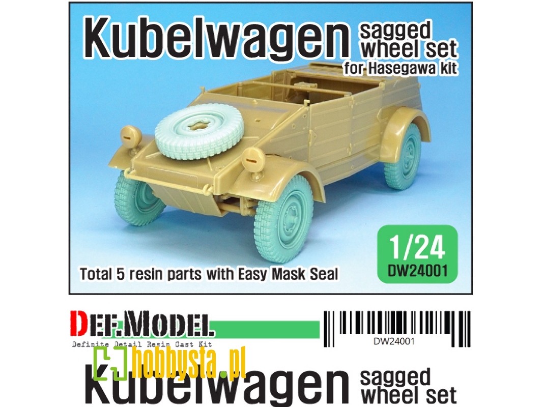 Ww2 Kubelwagen Sagged Wheel Set - image 1