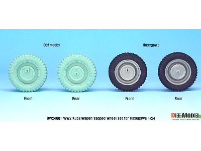Ww2 Kubelwagen Sagged Wheel Set - image 13