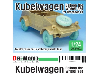 Ww2 Kubelwagen Balloon Tire Wheel Set - image 1