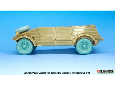 Ww2 Kubelwagen Balloon Tire Wheel Set - image 8