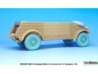 Ww2 Kubelwagen Balloon Tire Wheel Set - image 11