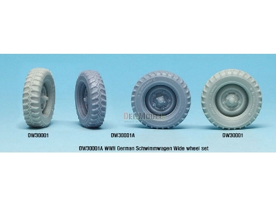 Schwimmwagen Wide Tire(Continental)-sagged (For Tamiya 1/35) - image 3