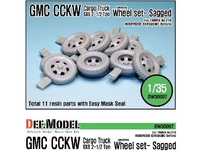 Us Cckw Truck Wheel Set (For Tamiya, Hobbyboss 1/35) - image 1