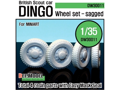 U.K. Dingo Wheel Set (For Miniart 1/35) - image 1