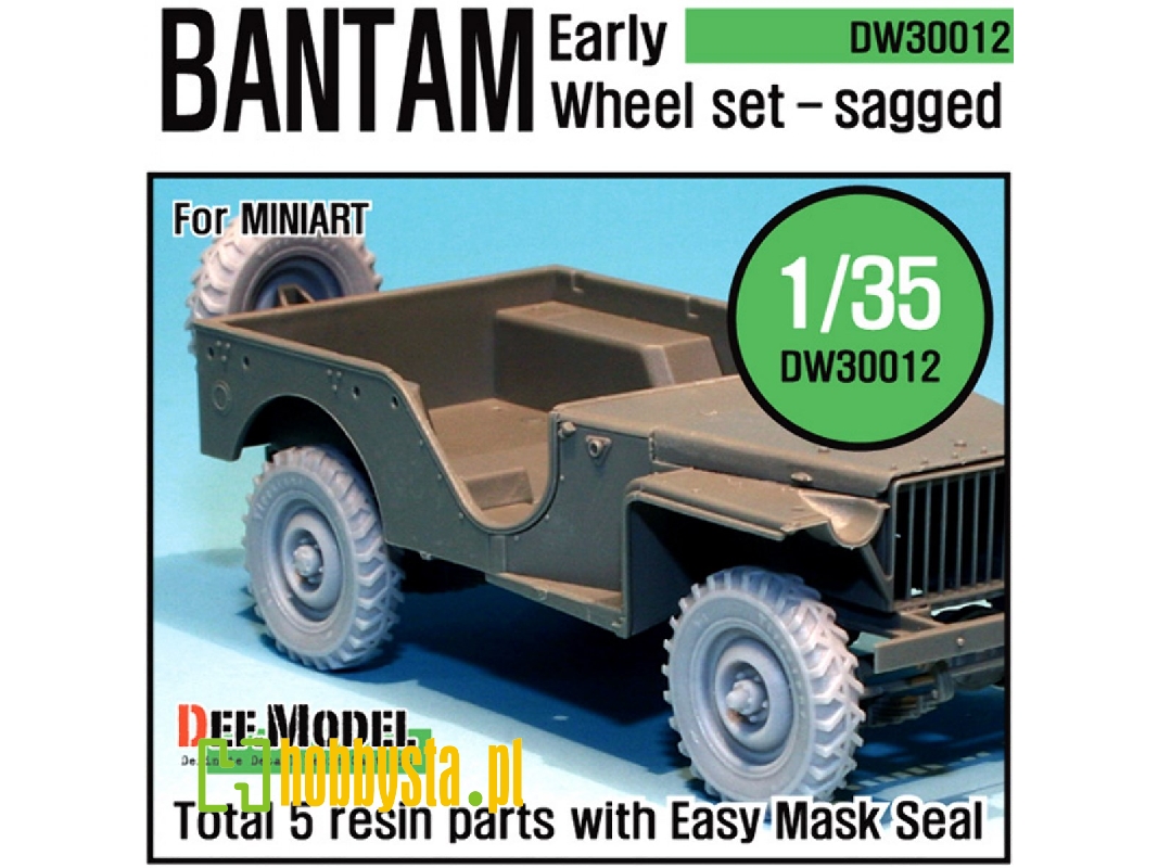 U.K. Bantam Early Wheel Set (For Miniart 1/35) - image 1