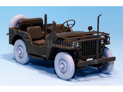 U.K. Commando/Sas Jeep Wheel Set (For Tamiya 1/35) - image 4