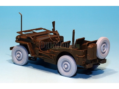 U.K. Commando/Sas Jeep Wheel Set (For Tamiya 1/35) - image 6