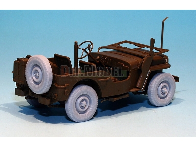 U.K. Commando/Sas Jeep Wheel Set (For Tamiya 1/35) - image 7