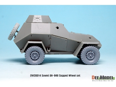 Russian Ba-64b Armored Car Wheel Set (For Miniart 1/35) - image 5