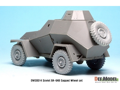 Russian Ba-64b Armored Car Wheel Set (For Miniart 1/35) - image 7