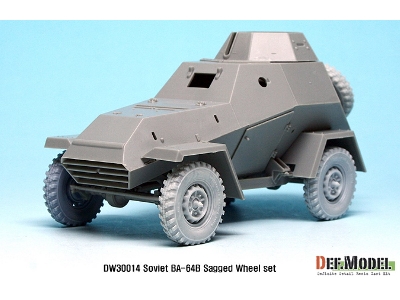 Russian Ba-64b Armored Car Wheel Set (For Miniart 1/35) - image 9