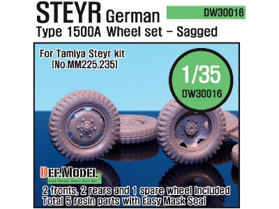 German Steyr 1500a Wheel Set (For Tamiya 1/35) - image 1