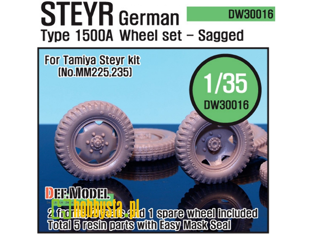 German Steyr 1500a Wheel Set (For Tamiya 1/35) - image 1