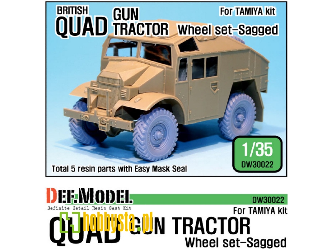 Uk Quad Gun Truck Wheel Set (For Tamiya 1/35) - image 1 Uk Quad Gun Truck Wheel Set (For Tamiya 1/35) - image 1
