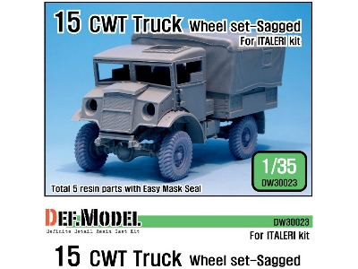 15 Cwt Truck Wheel Set (For Italeri 1/35) - image 1