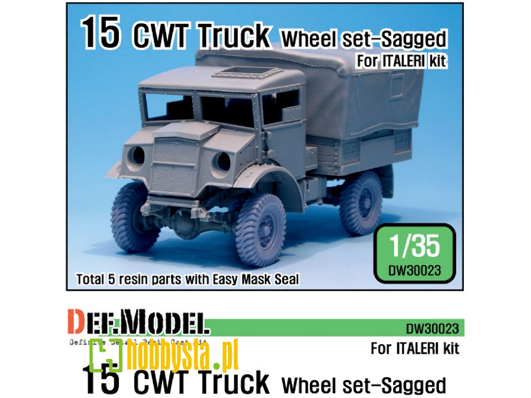 15 Cwt Truck Wheel Set (For Italeri 1/35) - image 1