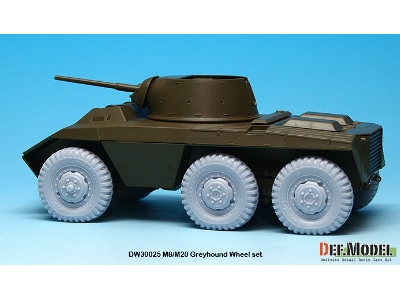 U.S. M8/M20 Greyhound Sagged Wheel Set (For Tamiya 1/35) - image 4
