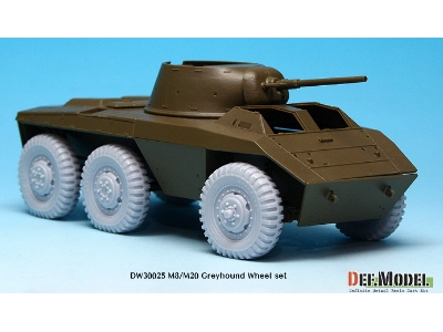 U.S. M8/M20 Greyhound Sagged Wheel Set (For Tamiya 1/35) - image 5