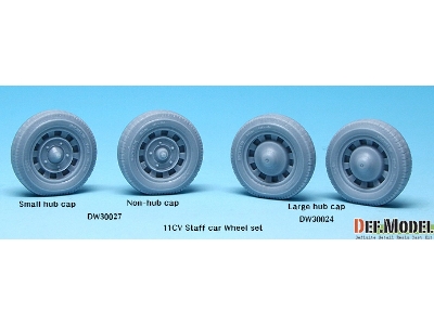 11cv Staff Car Sagged Wheel Set (2) (For Tamiya 1/35) - image 10